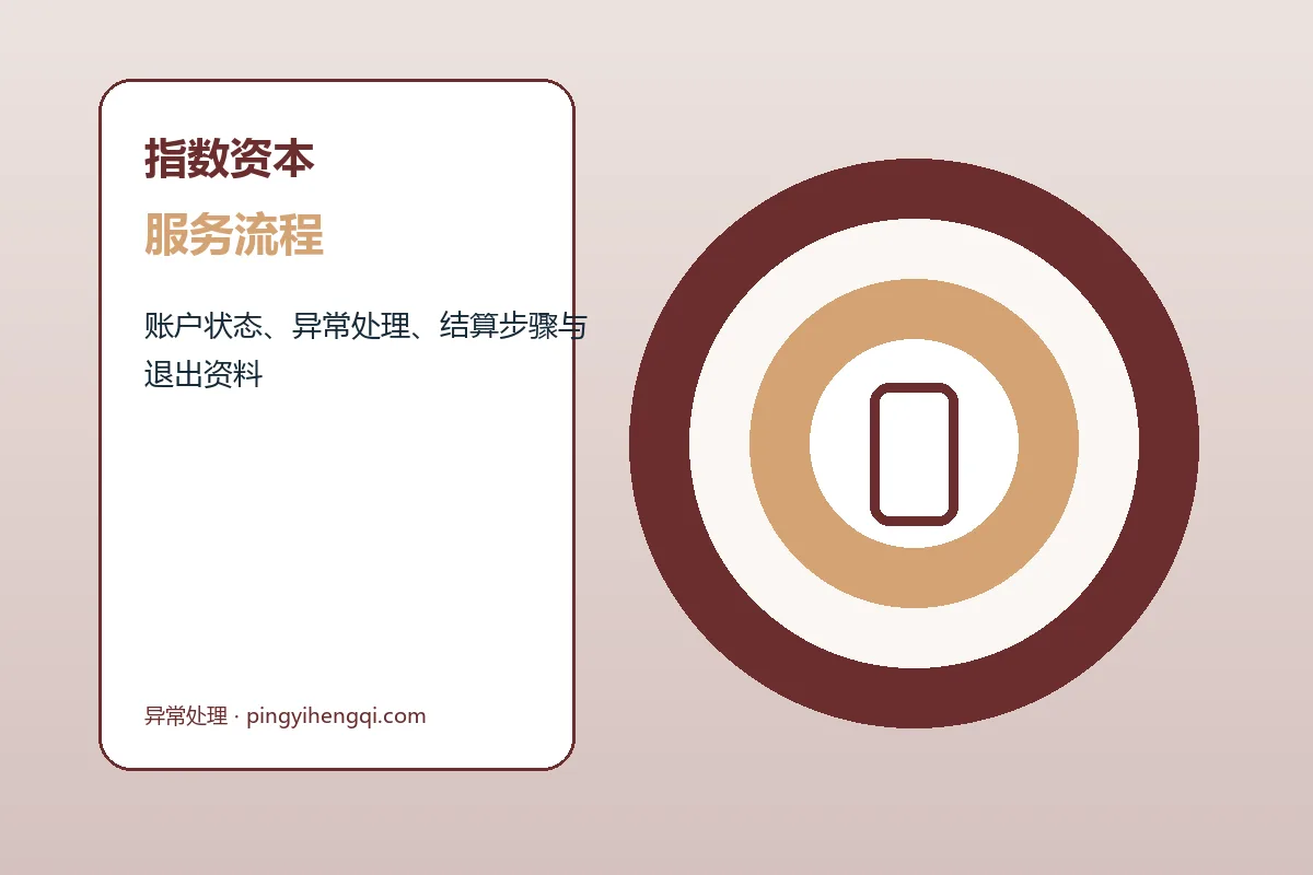 指数资本客户支持与服务流程示意